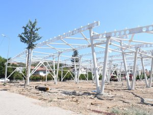 Kemer Belediyesi’nden kapalı pazar yeri çalışması