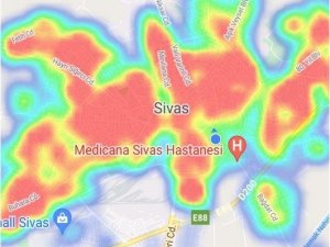 Sivas’ın  corona virüs risk haritası kırmızı alarm veriyor