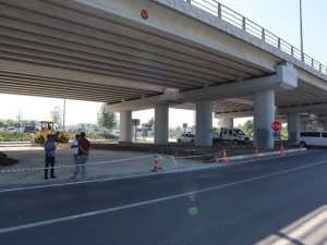 Otogar kavşağına erken dönüş yolu yapıldı