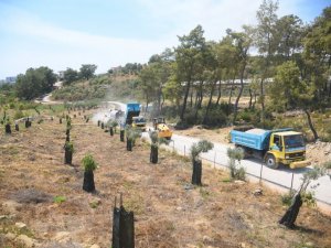 Alanya Belediyesi’nden batı mahallerine asfalt çalışması