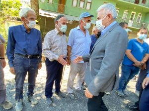 AK Parti Genel Başkan Vekili Binali Yıldırım sel bölgesinde