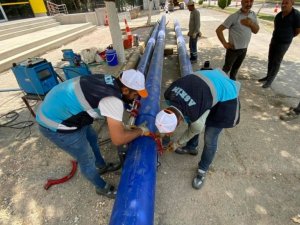 Atatürk Bulvarının altyapısı yenileniyor