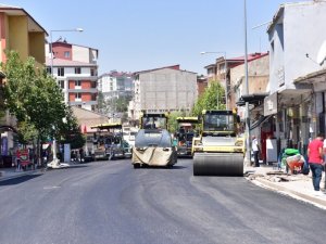 Ahlat Belediyesi’nde sıcak asfalt çalışması