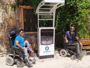 Silvan’da Engelliler için akü sarj istasyonu kuruldu