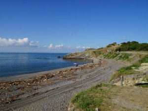 Selin vurduğu odunlar arasında serinlemek için denize girdiler