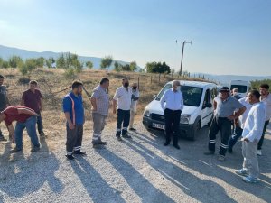 Başkan Yılmaz, Emet’te yol yapım çalışmalarını yerinde inceledi