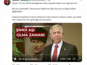 Ankara Büyükşehir Belediye Başkanı Yavaş’tan aşı çağrısı: “Aşı olmayı ihmal etmeyelim”