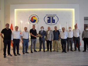 Aydın Vergi Dairesi Başkanı Şahin, Aydın Ticaret Borsası yönetimi ile görüştü