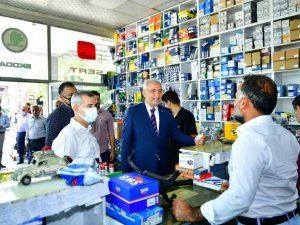 Yeni sanayi sitesi esnaflarının taleplerini dinlediler