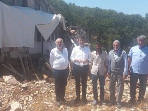 Milletvekili Tutdere, depremzede aileyi ziyaret etti