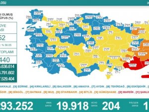 Son 24 saatte korona virüsten 204 kişi hayatını kaybetti
