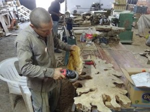 Ömrünü tamamlamış asırlık ağaçlar sanat eserine dönüşüyor