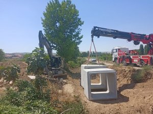 Gökçeören’de dere geçişleri artık daha güvenli