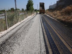 Haliliye yollarında asfalt çalışması