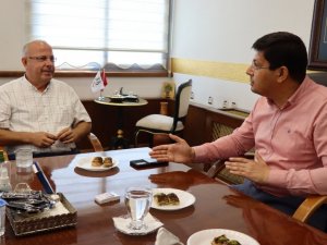 Sendika Başkanı Yaman’dan Başkan Özcan’a ’teşekkür’ ziyareti
