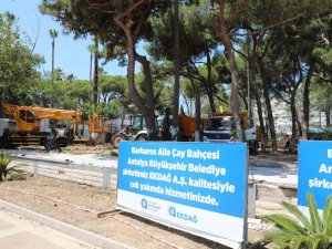 Barbaros Aile Çay Bahçesi’nde yenileme çalışmaları