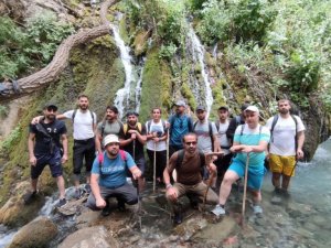 Dağcılar saklı cennet kaval şelalesini ziyaret ettiler