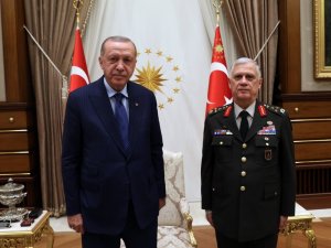 Cumhurbaşkanı Erdoğan, emekliye ayrılan Orgeneral Dündar’ı kabul etti
