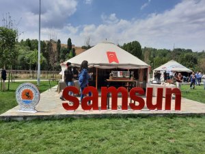 Ahlat Türk Oba Çadırı’nda ‘Samsun’ standına büyük ilgi