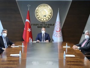 Ahmet Aydın, Sanayi ve Teknoloji Bakanı Varank’la görüştü