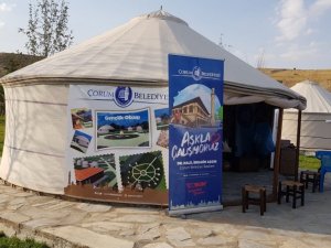 Çorum Belediyesi Ahlat’ta oba çadırı kurdu