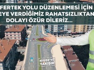 Niğde’de eski Fertek yolunda değişim başladı