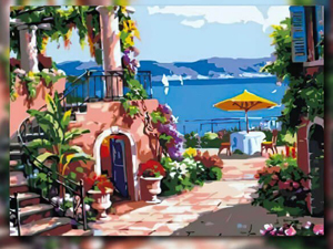 Daisy Line Art Sayılarla Boyama Setleri Rengarenktir