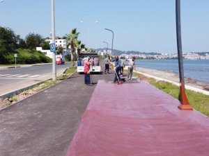 Ünye’de "Yaya ve Bisiklet Yolu Projesi"nde sona doğru
