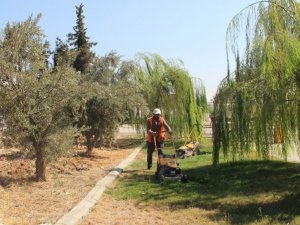 Parkların bakımları sürüyor