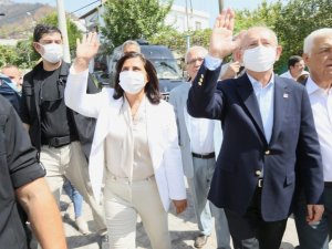 Çerçioğlu, Kılıçdaroğlu ile yangınzedeleri ziyaret etti