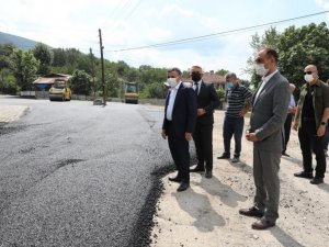 Vali Atay, yol çalışmalarını ziyaret etti