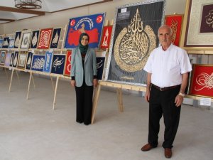 Kahramanmaraş’ta kıl testere oymacılık naht sanatı sergisi
