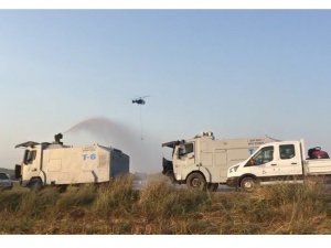 TOMA orman yangınına müdahale etti