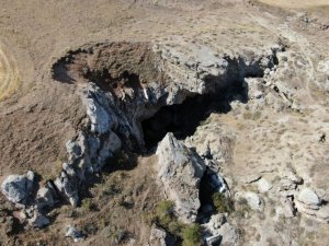 Gizemli mağara da kuraklıktan nasibi aldı