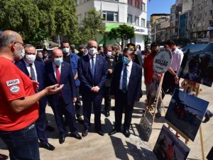 Protokol AKUT’un fotoğraf sergisini gezdi