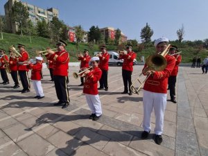 Çocuk bandocular Zafer Bayramının 99’uncu yılında da görev aldı