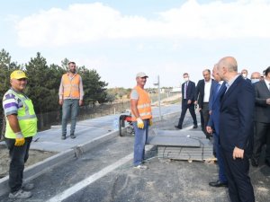 Bakan Karaismailoğlu açılışı gerçekleştirilecek Yargıtay Kavşağında incelemelerde bulundu