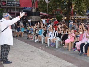 Çocuklar virüse karşı eğlenerek bilinçlendirildi