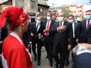 Bakan Çavuşoğlu, Yeni Pazar Belediye Başkanı Bişevac ile görüştü