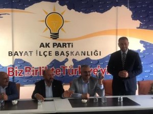 Çorum İl Başkanı Ahlatcı’dan, Bayat’a doğalgaz müjdesi
