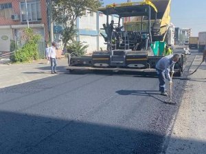 Amid Caddesi bazalt taşı asfaltıyla güzelleşti