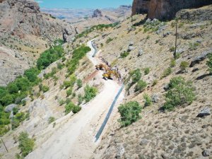 Ekonomiye yıllık 11,8 milyon TL katkı sağlayacak Akçadağ Taşevler Sulaması inşaatı devam ediyor