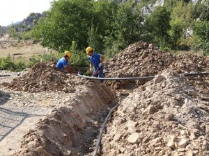 İbradı’da içme suyu çalışması