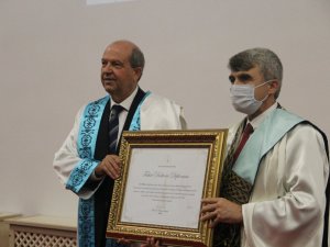 KKTC Cumhurbaşkanı Ersin Tatar’a “Fahri doktora" unvanı