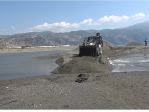 Asi Nehrinin Akdeniz ile buluştuğu alanda petrol önlemi