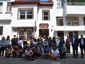 Avrupalı gençler Sabahattin Ali Evi’ni gezdi