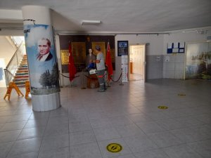 Kemer’de okullara dezenfekte çalışması