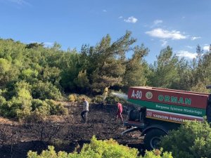 Yangından dönerken başka bir yangını daha söndürdüler