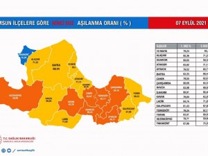 Samsun’da ikinci doz aşıda da hedef ‘mavi’