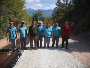 Alanya’da yol yapım çalışmaları